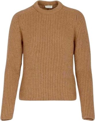 Saint Laurent Camel Hair Crew Neck Jumper Size M