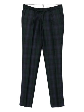 Gabriele Pasini pleated plaid trousers - men - Virgin Wool/Acetate/Viscose/Cotton/Polyester - 52 - Blue