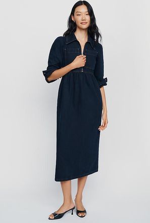 Aligne Gabriella 100% Cotton Denim Midi Dress