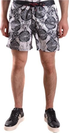 Plein Sport Strandkleding - Heren - Korte sportbroeken - Wit - XL - Polyester - Fitness