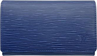Louis Vuitton Blue Epi Leather Wallet (Bi-Fold) (Pre-Owned)