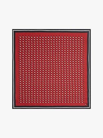 Tommy Hilfiger Smart Casual Silk Blend Print Square Scarf