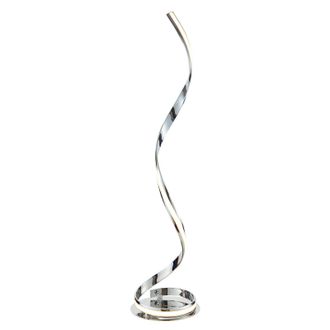 Loops Floor Lamp Light Chrome & White Acrylic 22W LED module Bulb Included