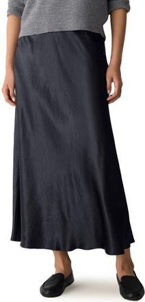 Eileen Fisher Crinkle Satin Bias Skirt in Graphite at Nordstrom Rack, Size Xx-Small