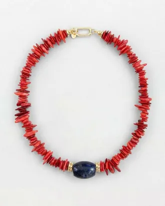 By Lilla Flamma Necklace in Scarlett at Nordstrom, Size 16