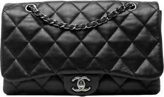 Chanel 2013-2014 Jumbo Classic Lambskin 3 Compartment Flap shoulder bag - Nero