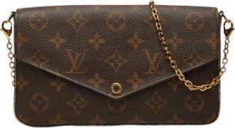 Louis Vuitton Pre-owned Vintage Monogram Pochette - Dames - Vintage Clutch - Bruin - ONE Size - Vintage