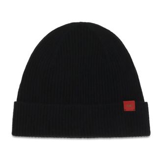 Kiton Berretto in Lana Merino a Coste - - Accessories - unisex - Nero - ONE SIZE