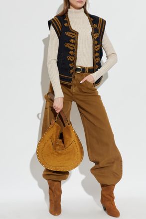 Isabel Marant Denim Vest Edmee, Womens, Navy Blue