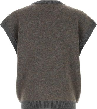 Magliano Mens Teddy Vest Gray Wool Nylon Vests