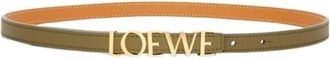 Loewe Belts, female, Green, Size: 85 CM Bold Belt