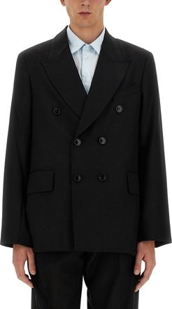 Our Legacy Double-Breasted Blazer With Wide Lapels And Flap Pockets