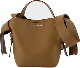 Acne Studios Unisex Crossbody Bag Brown Calfskin