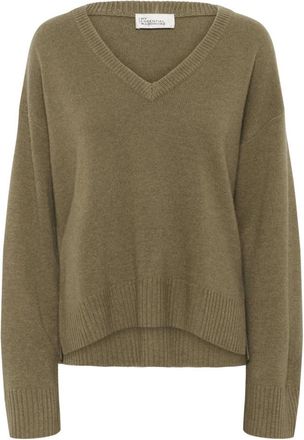 MY ESSENTIAL WARDROBE V-hals Truien - Dames - V-hals truien - Groen - M - Truien & Vesten