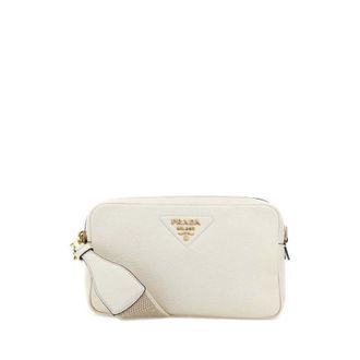 Prada White Leather Crossbody Bag Bianco 1 N Borse A Tracolla