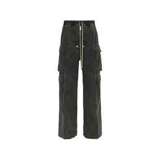 Rick Owens Pantaloni Cargo Jumbo Belas Doppi - - Trousers - Donna - Grigio - M