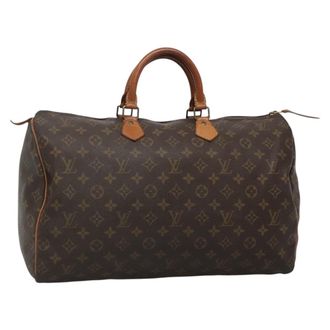 Louis Vuitton Speedy Bandouliere Bag Monogram Canvas Brown Canvas Handbag (Pre-Owned)