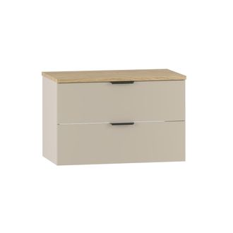 Petits Meubles Mueble bajo lavabo encimera estratificado 80.6cm marr&oacute;n