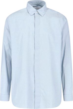 Lardini Light Blue Long-Sleeved Cotton Viscose Shirt