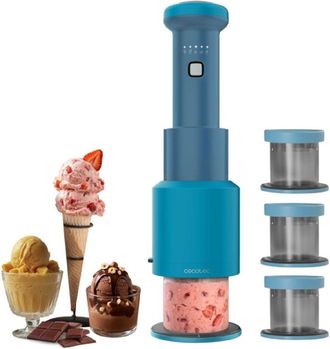 Cecotec Cecotec Heladera De Mano Gelatec Easymove. 5 Programas, Mezcla Vertical Cremosa, Helados, Sorbetes Y Bebidas En 3 Pasos