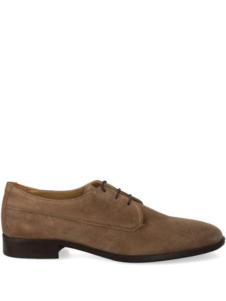 BOSS suede derby shoes - Brown