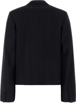 Loewe Womens Wool Blazer Navy Blazers