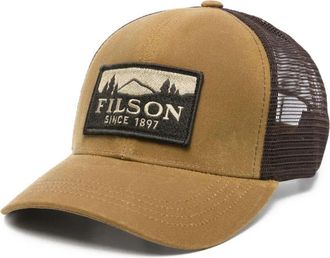 Filson Logger Mesh Cap Oil Finish Tin Cloth Hat