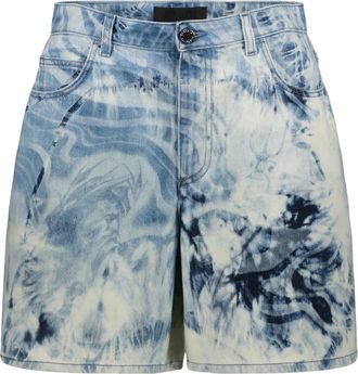 Alberta Ferretti Korte Broeken, Dames, Blauw, L, Denim, Denim Shorts