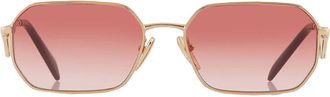 Prada Red Gradient Geometric Ladies Sunglasses PR A51S 5AK40C 58