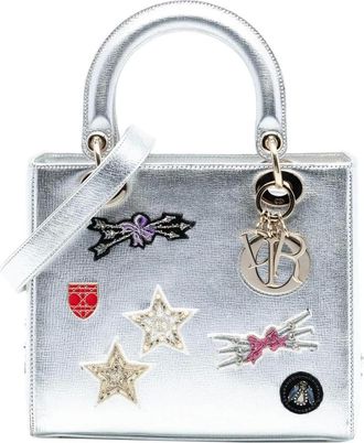 Dior Borsa Pre-owned Ricamata e Decorata - - Pre-owned - Donna - Grigio - ONE SIZE