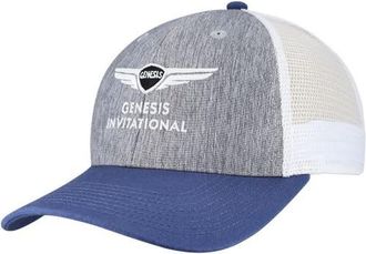 Ahead Mens Ahead Gray Genesis Invitational Brant Mesh Adjustable Hat at Nordstrom