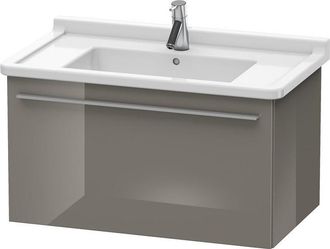 Duravit Duravit X-large Mueble De Pared 6057, 1 Extra&iacute;ble, 800mm Para Starck 3, Color (frente/cuerpo): Laca De Color Gris Franela De Alto Brillo - Xl605708989