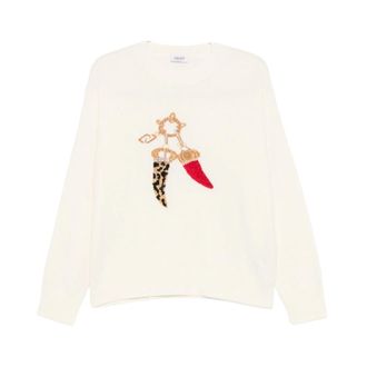 Liu Jo Round-neck Truien - Dames - Ronde hals truien - Wit - S - Truien & Vesten