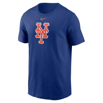 Nike New York Mets Fuse Large Logo Nike Mens MLB T-Shirt in Blue | N1994EWNME-CJP