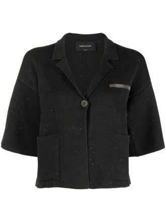 Fabiana Filippi Vest met pailletten - Groen