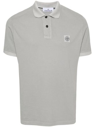Stone Island Poloshirt met Compass-logopatch - Grijs