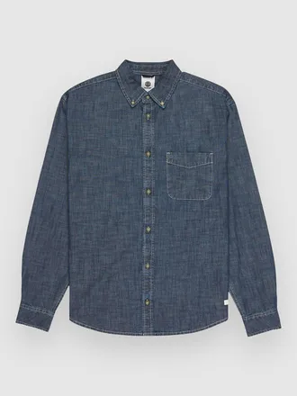 Element Button Down Regular Chambray Hemd chambray blue