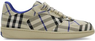 Burberry Vintage Check low-top sneakers - men - Polyester/Cotton/Polyester/Thermoplastic Polyurethane (TPU)/Sheep Skin/Shearling/Calf Leather/Goa