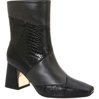 Ninety Union Leah Block Heel Bootie in Black Multi at Nordstrom Rack, Size 10