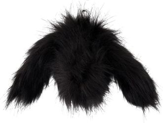 Simone Rocha Faux Fur Hare Coin Purse - unisex - Portefeuilles - Zwart - ONE Size - Leer - Accessoires