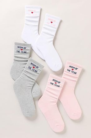 Favorite Daughter Mom Crew Socks, Set of 3