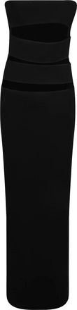 M&ocirc;not Cutout Cr&ecirc;pe Avondjurk - Dames - Avondkleed - Zwart - XL - Polyester - Kleedjes