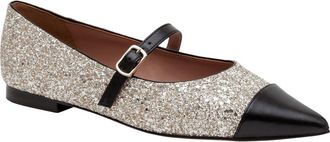 Linea Paolo Niara Flat in Light Gold/Black at Nordstrom Rack, Size 5.5