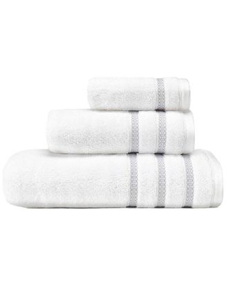 Vera Wang Textured Trellis 3Pc Towel Set