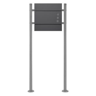 ECD Germany Buz&oacute;n, antracita, de acero