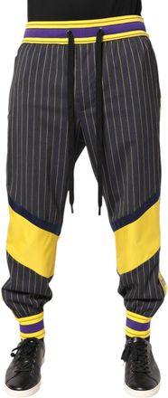 Dolce & Gabbana Gestreepte Kleurblok Casual Broek