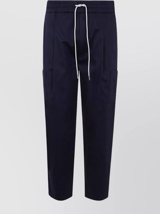 Drôle de Monsieur cargo trousers with buttons and elastic waistband