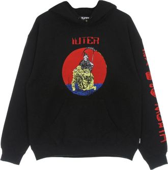 Iuter Demon Hoodie Lichtgewicht Sweatshirt Zwart - Heren - Hoodies - Zwart - S - Katoen - Hoodies & sweatvesten