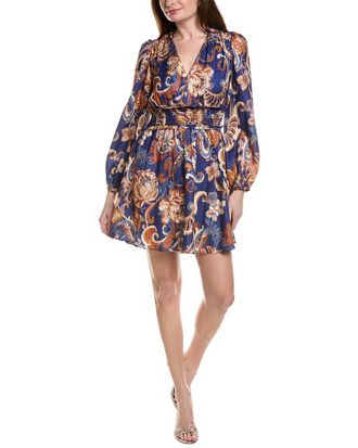 Adrianna Papell Long Sleeve Mini Dress
