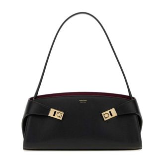 Ferragamo Shoulder Bags, female, Black, Size: ONE SIZE Hug Shoulder Bag